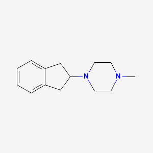 molecular formula C14H20N2 B5812791 1-(2,3-dihydro-1H-inden-2-yl)-4-methylpiperazine 