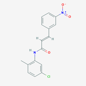 molecular formula C16H13ClN2O3 B5812837 N-(5-chloro-2-methylphenyl)-3-(3-nitrophenyl)acrylamide 