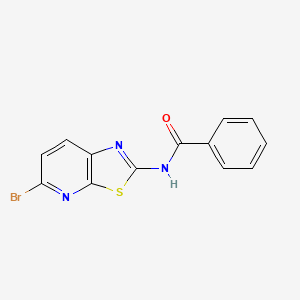 molecular formula C13H8BrN3OS B581284 2-Benzamido-5-bromo-[1,3]thiazolo[5,4-b]pyridine CAS No. 1107694-72-3