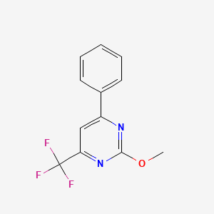 molecular formula C12H9F3N2O B5812843 2-methoxy-4-phenyl-6-(trifluoromethyl)pyrimidine 