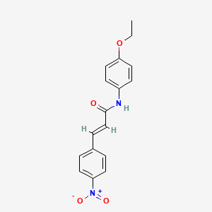 molecular formula C17H16N2O4 B5812871 N-(4-ethoxyphenyl)-3-(4-nitrophenyl)acrylamide 