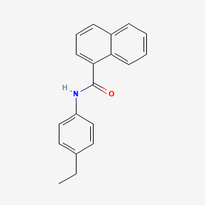 molecular formula C19H17NO B5812883 N-(4-ethylphenyl)-1-naphthamide CAS No. 6092-33-7