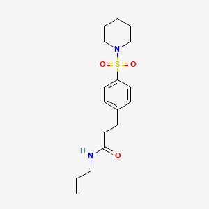 N-allyl-3-[4-(1-piperidinylsulfonyl)phenyl]propanamide