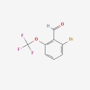 molecular formula C8H4BrF3O2 B581290 2-Bromo-6-(trifluoromethoxy)benzaldehyde CAS No. 1114809-17-4