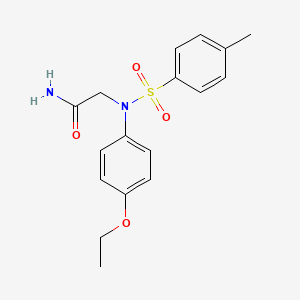 molecular formula C17H20N2O4S B5812944 N~2~-(4-ethoxyphenyl)-N~2~-[(4-methylphenyl)sulfonyl]glycinamide 