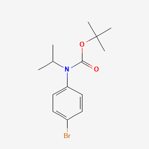 molecular formula C14H20BrNO2 B581295 tert-Butyl (4-bromophenyl)(isopropyl)carbamate CAS No. 1133115-32-8