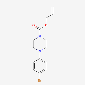 molecular formula C14H17BrN2O2 B581296 4-(4-溴苯基)哌嗪-1-甲酸烯丙酯 CAS No. 1133115-38-4