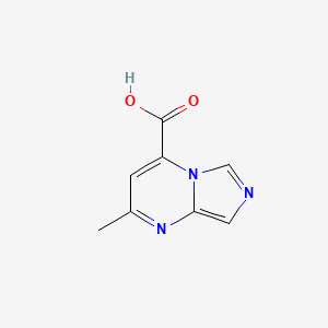 molecular formula C8H7N3O2 B581299 2-甲基咪唑并[1,5-a]嘧啶-4-甲酸 CAS No. 1231758-34-1