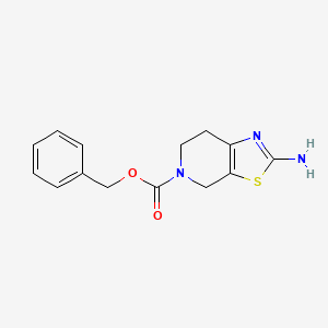 molecular formula C14H15N3O2S B581303 2-氨基-5-Cbz-4,5,6,7-四氢噻唑并[5,4-c]吡啶 CAS No. 1141669-69-3