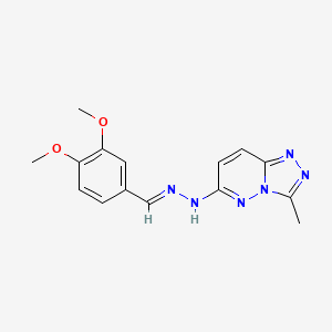 3,4-dimethoxybenzaldehyde (3-methyl[1,2,4]triazolo[4,3-b]pyridazin-6-yl)hydrazone