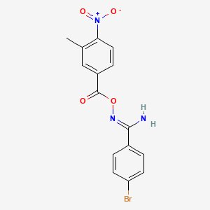 4-bromo-N'-[(3-methyl-4-nitrobenzoyl)oxy]benzenecarboximidamide