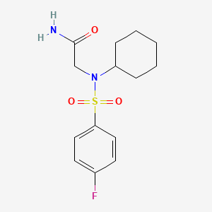 N~2~-cyclohexyl-N~2~-[(4-fluorophenyl)sulfonyl]glycinamide