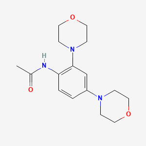 molecular formula C16H23N3O3 B5813159 N-(2,4-di-4-morpholinylphenyl)acetamide 