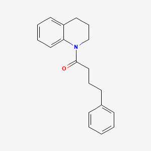 molecular formula C19H21NO B5813161 1-(4-phenylbutanoyl)-1,2,3,4-tetrahydroquinoline 