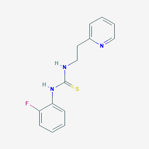 N-(2-fluorophenyl)-N'-[2-(2-pyridinyl)ethyl]thiourea