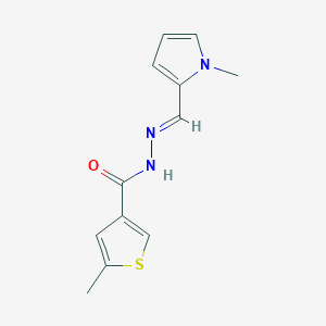 5-methyl-N'-[(1-methyl-1H-pyrrol-2-yl)methylene]-3-thiophenecarbohydrazide