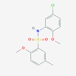 N-(5-chloro-2-methoxyphenyl)-2-methoxy-5-methylbenzenesulfonamide