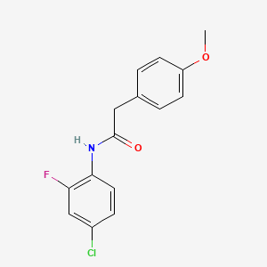 N-(4-chloro-2-fluorophenyl)-2-(4-methoxyphenyl)acetamide