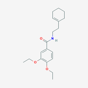 molecular formula C19H27NO3 B5813258 N-[2-(1-cyclohexen-1-yl)ethyl]-3,4-diethoxybenzamide 