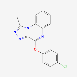 molecular formula C16H11ClN4O B5813287 4-(4-chlorophenoxy)-1-methyl[1,2,4]triazolo[4,3-a]quinoxaline 