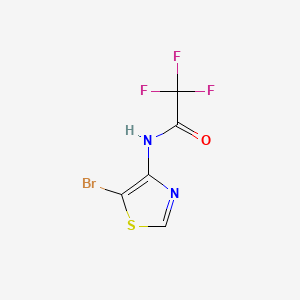 molecular formula C5H2BrF3N2OS B581331 N-(5-bromothiazol-4-yl)-2,2,2-trifluoroacetamide CAS No. 1211593-45-1