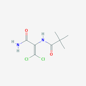 3,3-dichloro-2-[(2,2-dimethylpropanoyl)amino]acrylamide