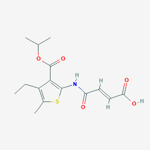 4-{[4-ethyl-3-(isopropoxycarbonyl)-5-methyl-2-thienyl]amino}-4-oxo-2-butenoic acid