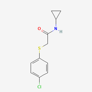 2-[(4-chlorophenyl)thio]-N-cyclopropylacetamide