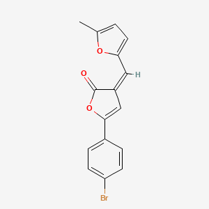 5-(4-bromophenyl)-3-[(5-methyl-2-furyl)methylene]-2(3H)-furanone