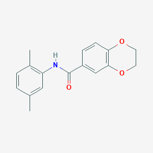 molecular formula C17H17NO3 B5813352 N-(2,5-dimethylphenyl)-2,3-dihydro-1,4-benzodioxine-6-carboxamide 