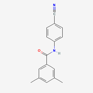 N-(4-cyanophenyl)-3,5-dimethylbenzamide