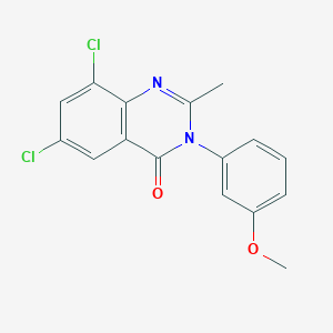 6,8-dichloro-3-(3-methoxyphenyl)-2-methyl-4(3H)-quinazolinone