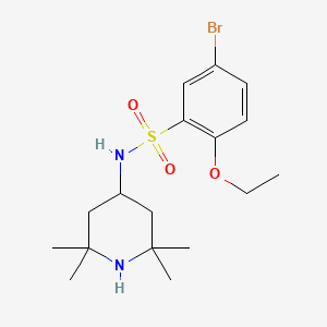 5-bromo-2-ethoxy-N-(2,2,6,6-tetramethyl-4-piperidinyl)benzenesulfonamide