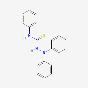 molecular formula C19H17N3S B5813411 N,2,2-triphenylhydrazinecarbothioamide CAS No. 15973-74-7