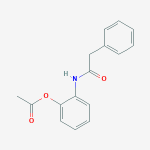 molecular formula C16H15NO3 B5813419 2-[(2-phenylacetyl)amino]phenyl acetate 