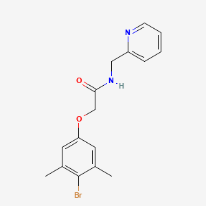 2-(4-bromo-3,5-dimethylphenoxy)-N-(2-pyridinylmethyl)acetamide