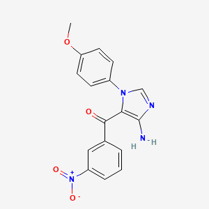 [4-amino-1-(4-methoxyphenyl)-1H-imidazol-5-yl](3-nitrophenyl)methanone