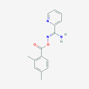 molecular formula C15H15N3O2 B5813440 N'-[(2,4-dimethylbenzoyl)oxy]-2-pyridinecarboximidamide 