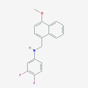 (3,4-difluorophenyl)[(4-methoxy-1-naphthyl)methyl]amine