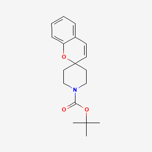 molecular formula C18H23NO3 B581346 tert-Butyl spiro[chromene-2,4'-piperidine]-1'-carboxylate CAS No. 1207163-67-4