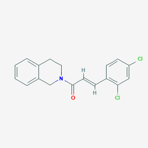 molecular formula C18H15Cl2NO B5813471 2-[3-(2,4-dichlorophenyl)acryloyl]-1,2,3,4-tetrahydroisoquinoline 