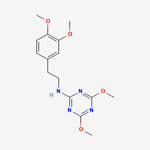 N-[2-(3,4-dimethoxyphenyl)ethyl]-4,6-dimethoxy-1,3,5-triazin-2-amine