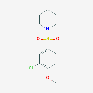 molecular formula C12H16ClNO3S B5813509 1-[(3-chloro-4-methoxyphenyl)sulfonyl]piperidine 