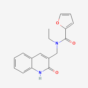 molecular formula C17H16N2O3 B5813523 N-ethyl-N-[(2-hydroxy-3-quinolinyl)methyl]-2-furamide 