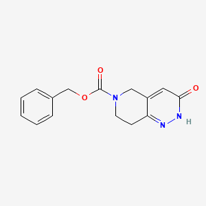 molecular formula C15H15N3O3 B581353 Benzyl 3-oxo-2,3,7,8-tetrahydropyrido[4,3-c]pyridazine-6(5H)-carboxylate CAS No. 1354963-19-1