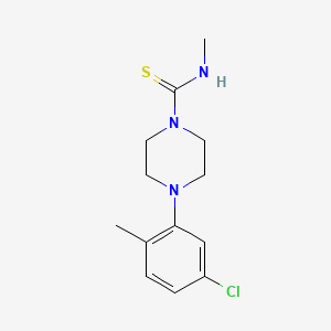 molecular formula C13H18ClN3S B5813531 4-(5-chloro-2-methylphenyl)-N-methyl-1-piperazinecarbothioamide 