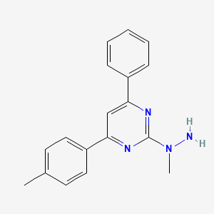 2-(1-methylhydrazino)-4-(4-methylphenyl)-6-phenylpyrimidine