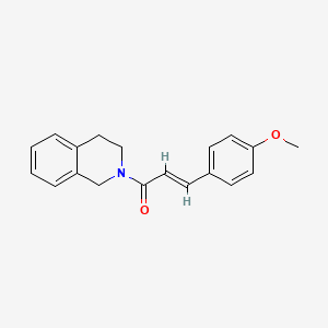 molecular formula C19H19NO2 B5813549 2-[3-(4-methoxyphenyl)acryloyl]-1,2,3,4-tetrahydroisoquinoline 