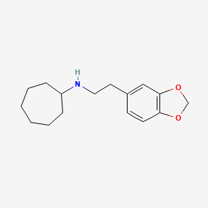 N-[2-(1,3-benzodioxol-5-yl)ethyl]cycloheptanamine