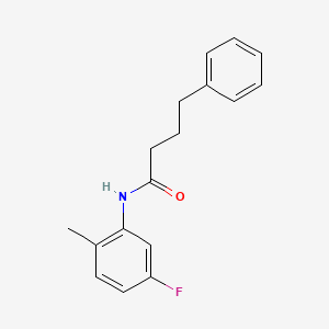 N-(5-fluoro-2-methylphenyl)-4-phenylbutanamide